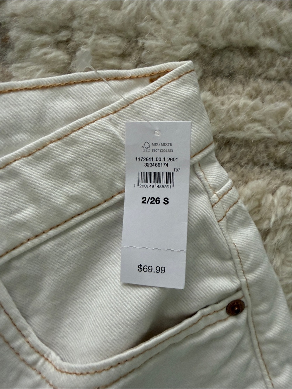 GAP High Rise Drawstring Wide-Leg Jeans - Picture 3 of 4